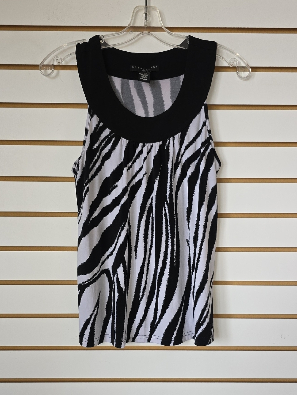 Apostrophe Zebra Print Tank Top MP
